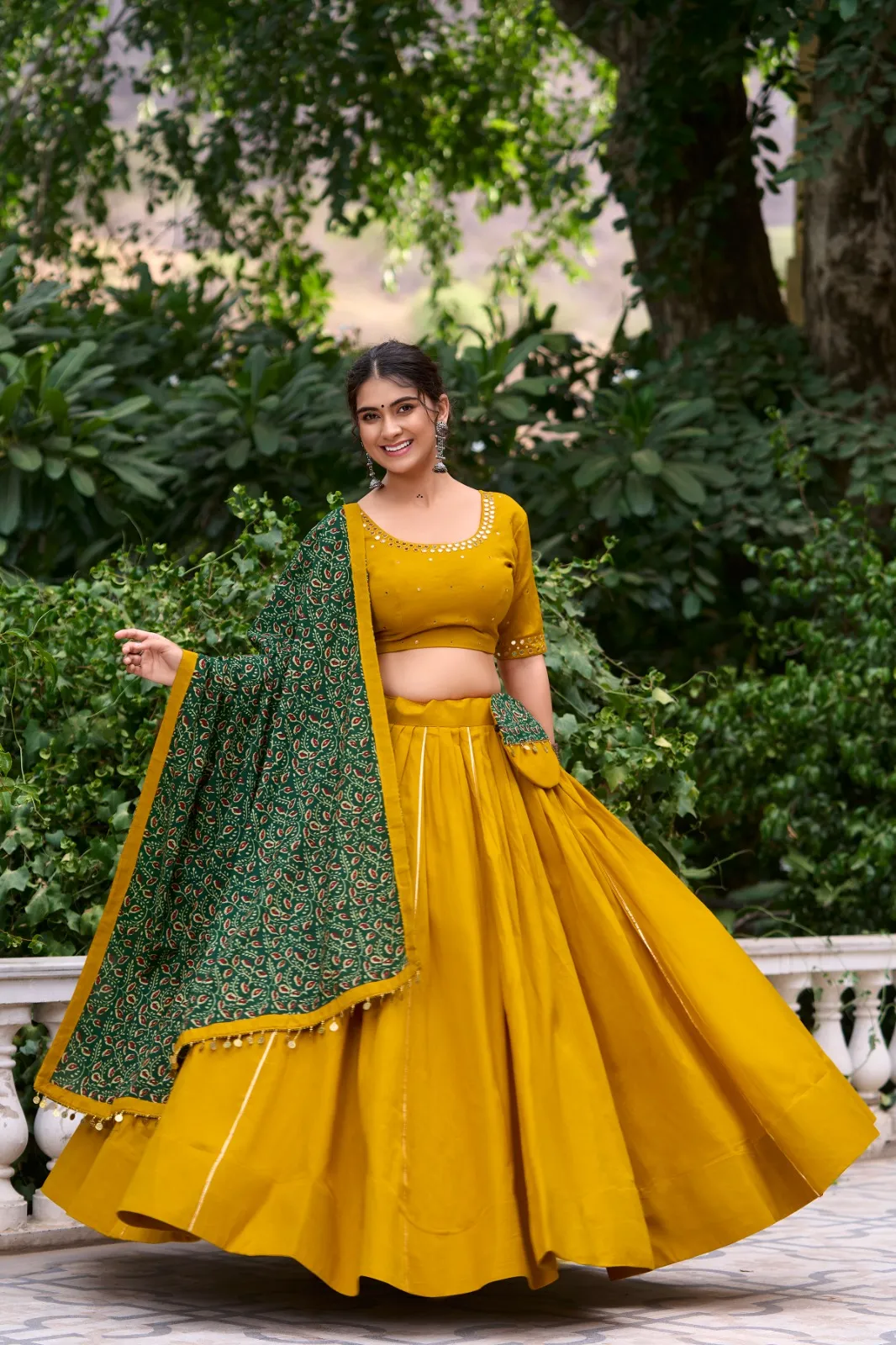 Buy Beautiful Printed Navratri lehenga choli in Surat - Reseller Bazzar
